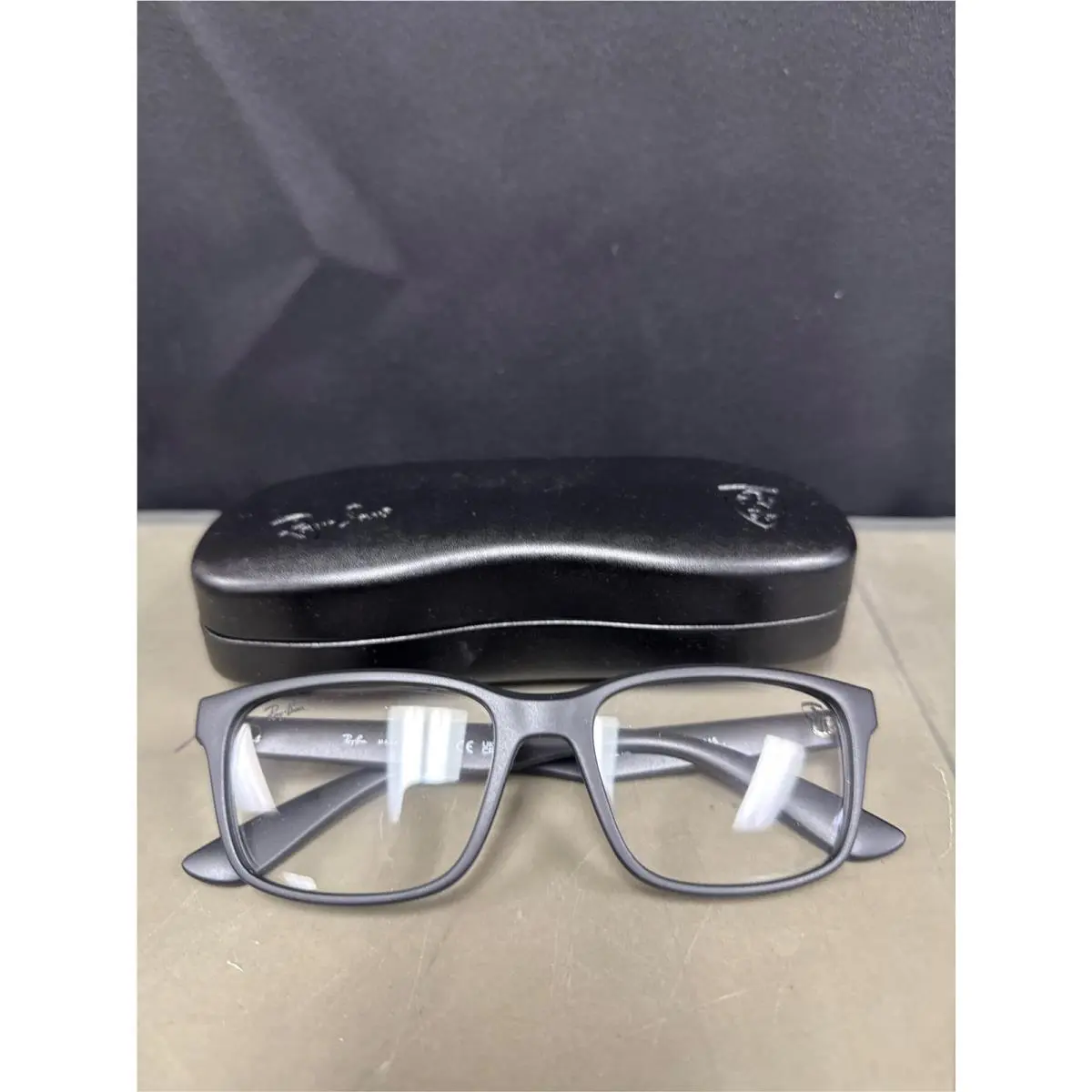 Ray - Ban Man RX7221M F684 Vista Frames Nylon Black Transparent Pillow Normal 1