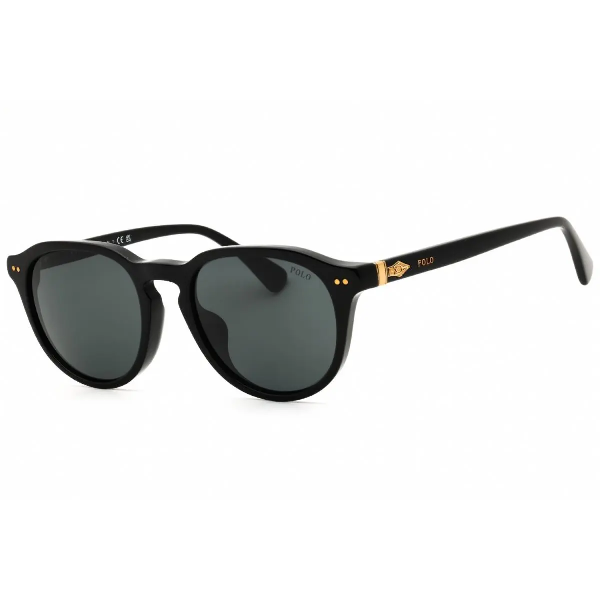 Polo Ralph Lauren PH4221F 500187 Sunglasses Black Frame Dark Grey Lenses 52mm