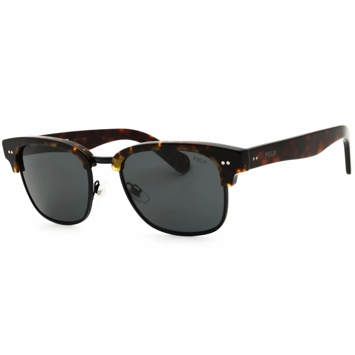 Ralph Lauren Polo PH4202 500387 Sunglasses Shiny Dark Havana Frame Grey Lenses 55mm