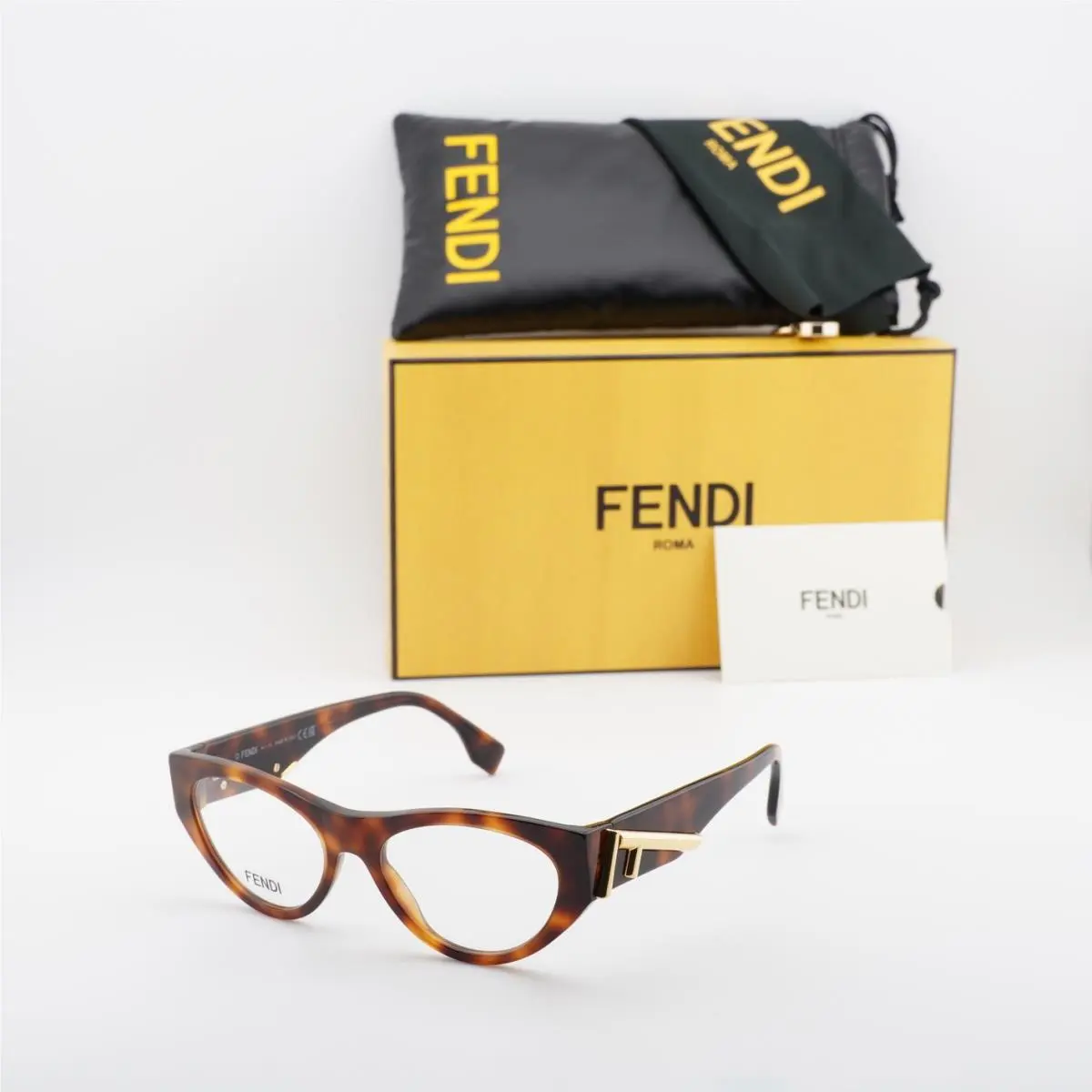 Fendi FE50092I 053 Havana 52mm Eyeglasses