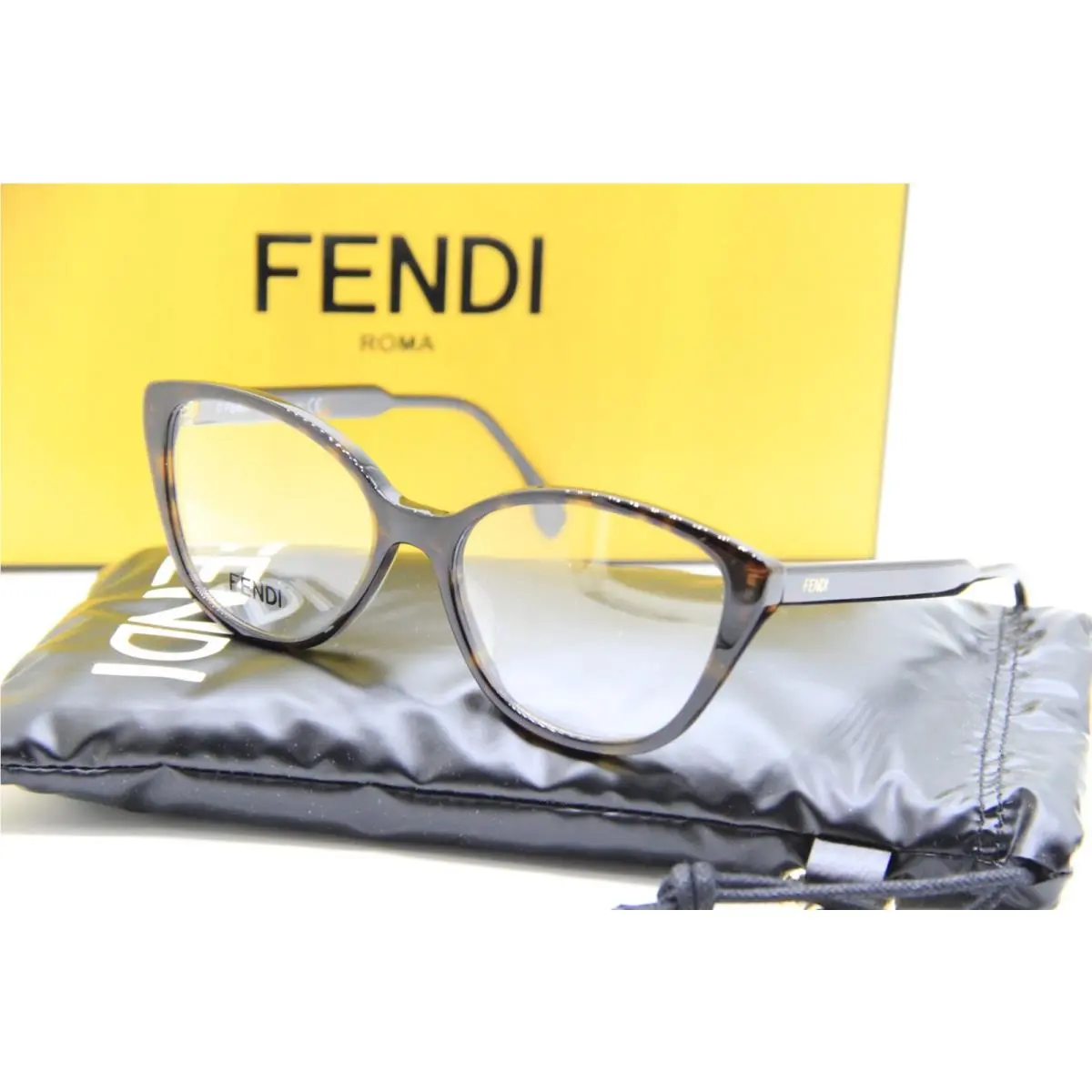 Fendi FE 50014I 052 Havana Eyeglasses W Case 53-16