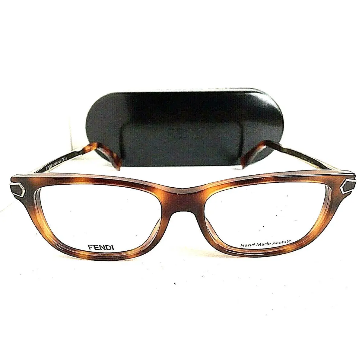 Fendi FF 0037 91Y 52 mm Tortoise Rx-able Women`s Eyeglasses Frame Italy