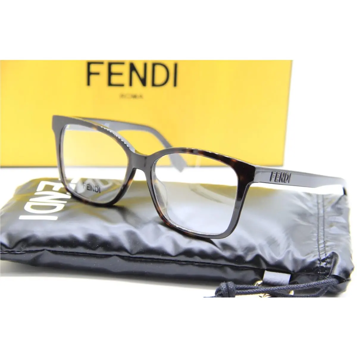 Fendi FE 50016I 052 Havana Eyeglasses W Case 52-15