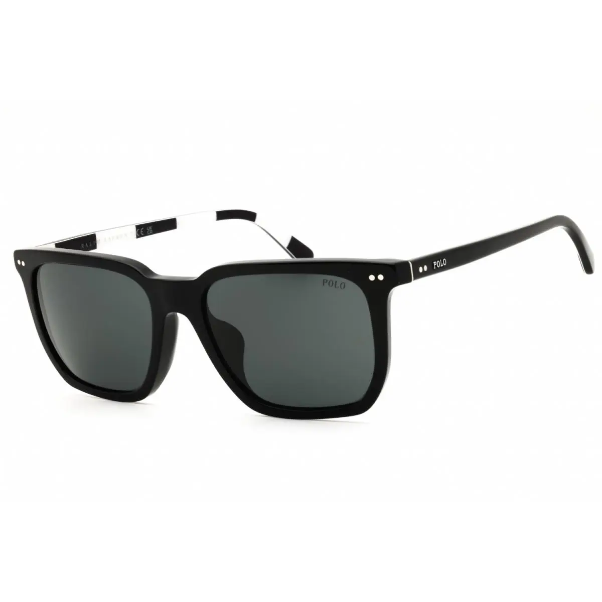 Polo Ralph Lauren PH4224F 500187 Shiny Black/dark Grey 55-18-145 Sunglasses