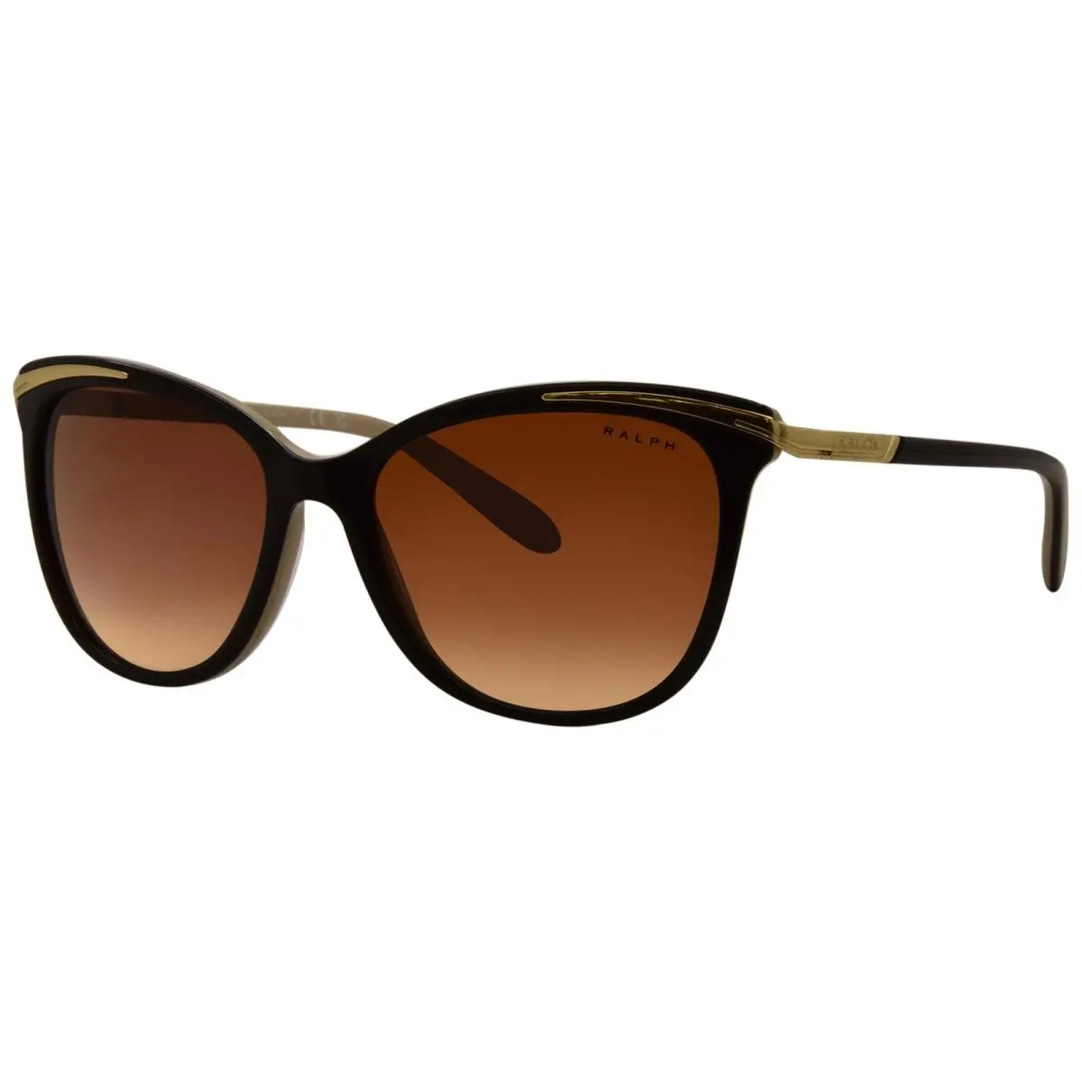 Ralph RA5203 109013 Sunglasses Women`s Black/nude/brown Gradient 54mm