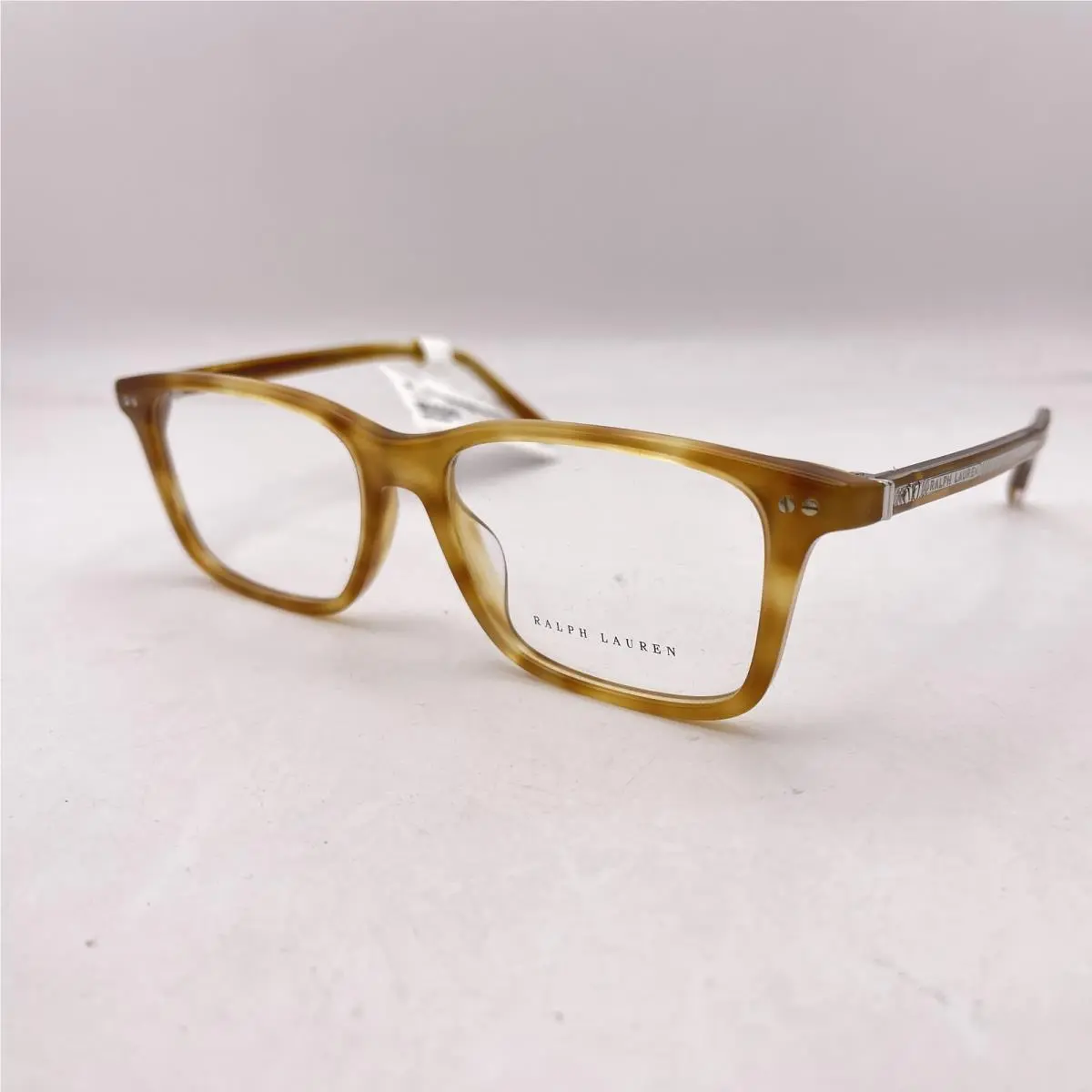 Ralph Lauren Unisex Square Thin Full Rim Eyeglasses RL6264U Light Havana