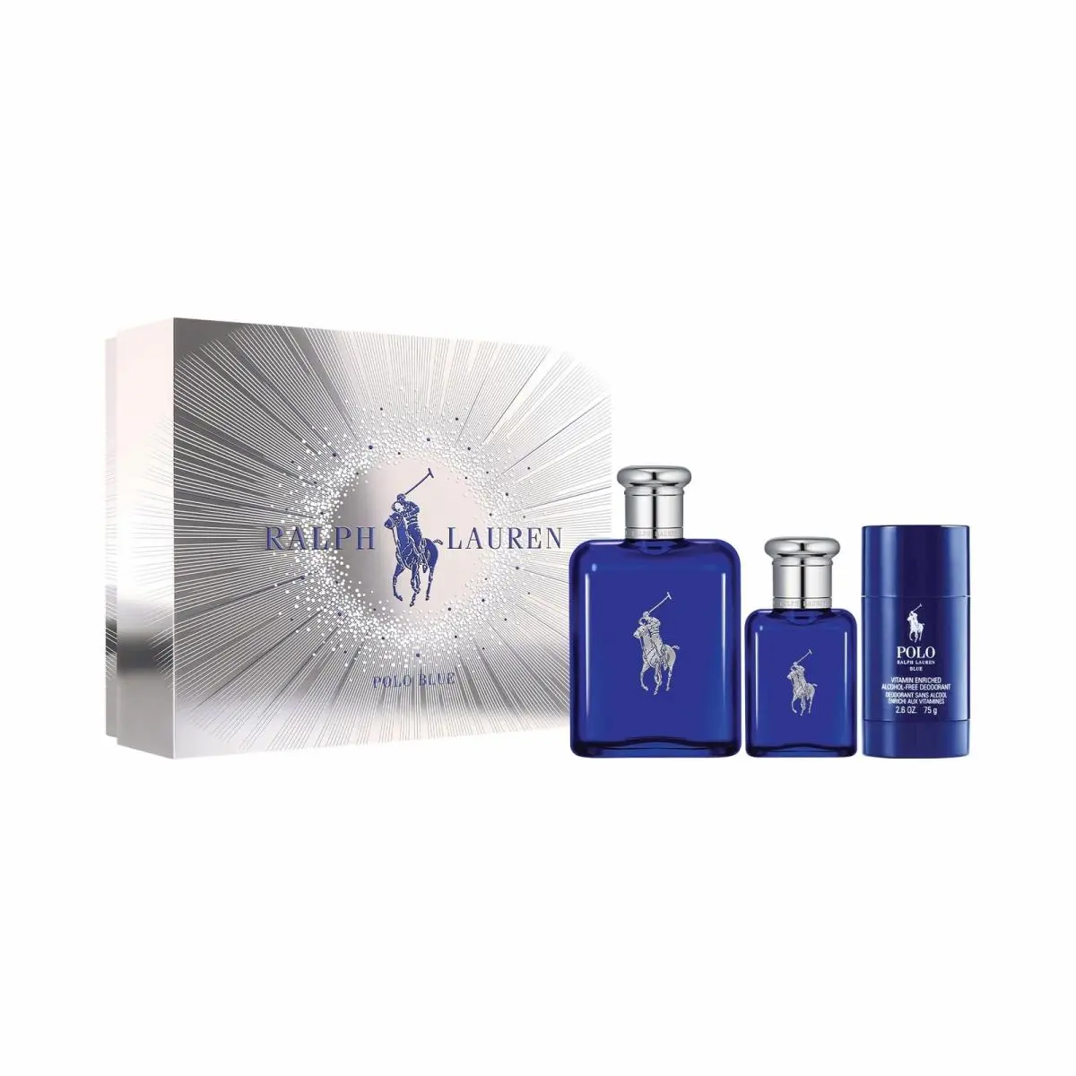Ralph Lauren - Polo Blue Eau de Toilette - Men`s Cologne Trio 8.5 Fl Oz Set