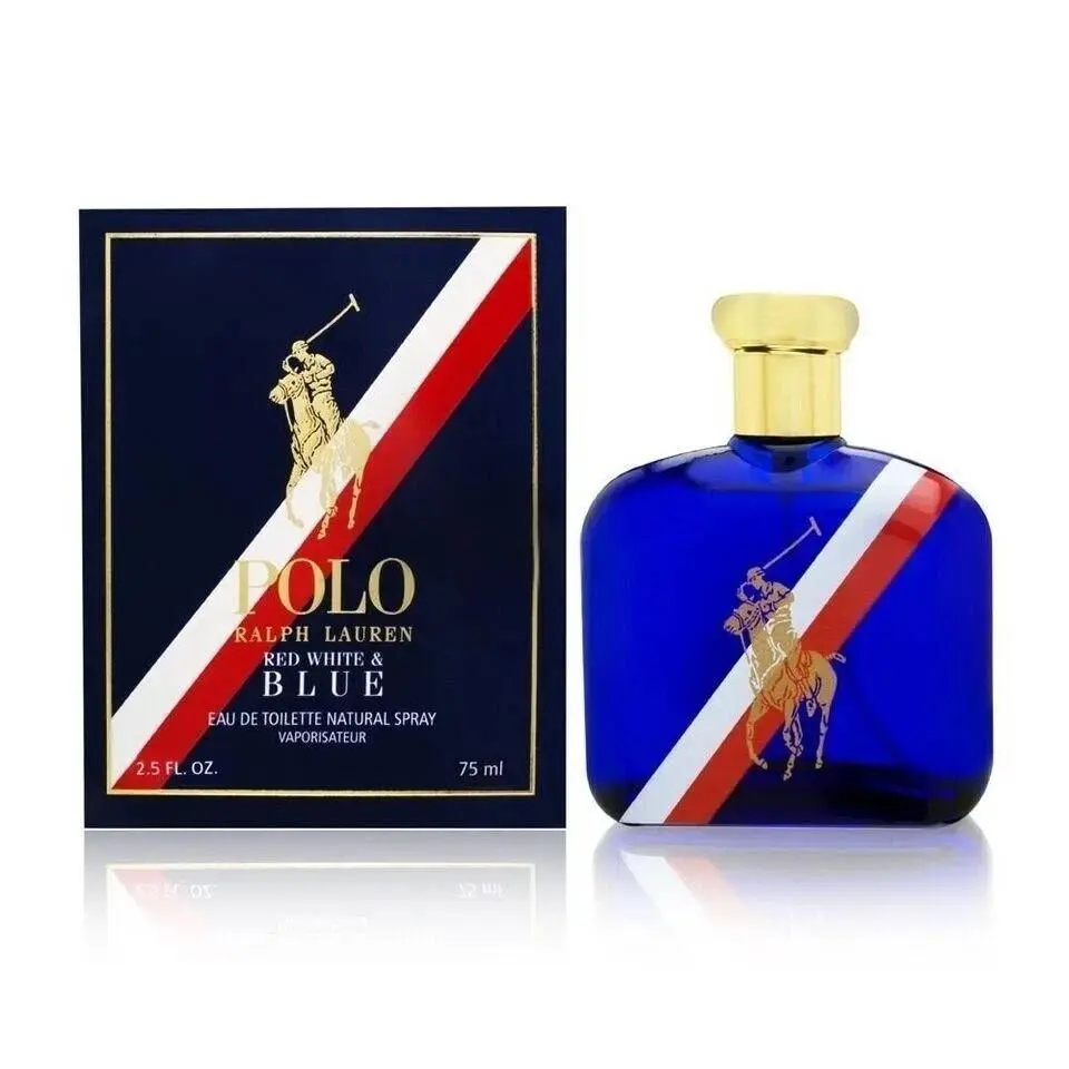 Polo Blue Red White Blue by Ralph Lauren 2.5oz Edt For Men Box