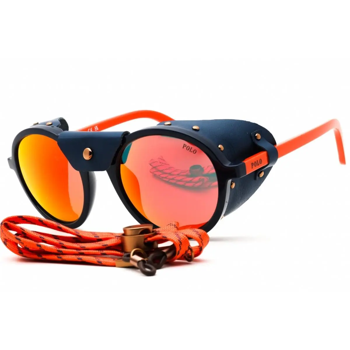Polo Ralph Lauren PH4216QU 56206Q Shiny Navy Blue/mirror Red 52-22-145