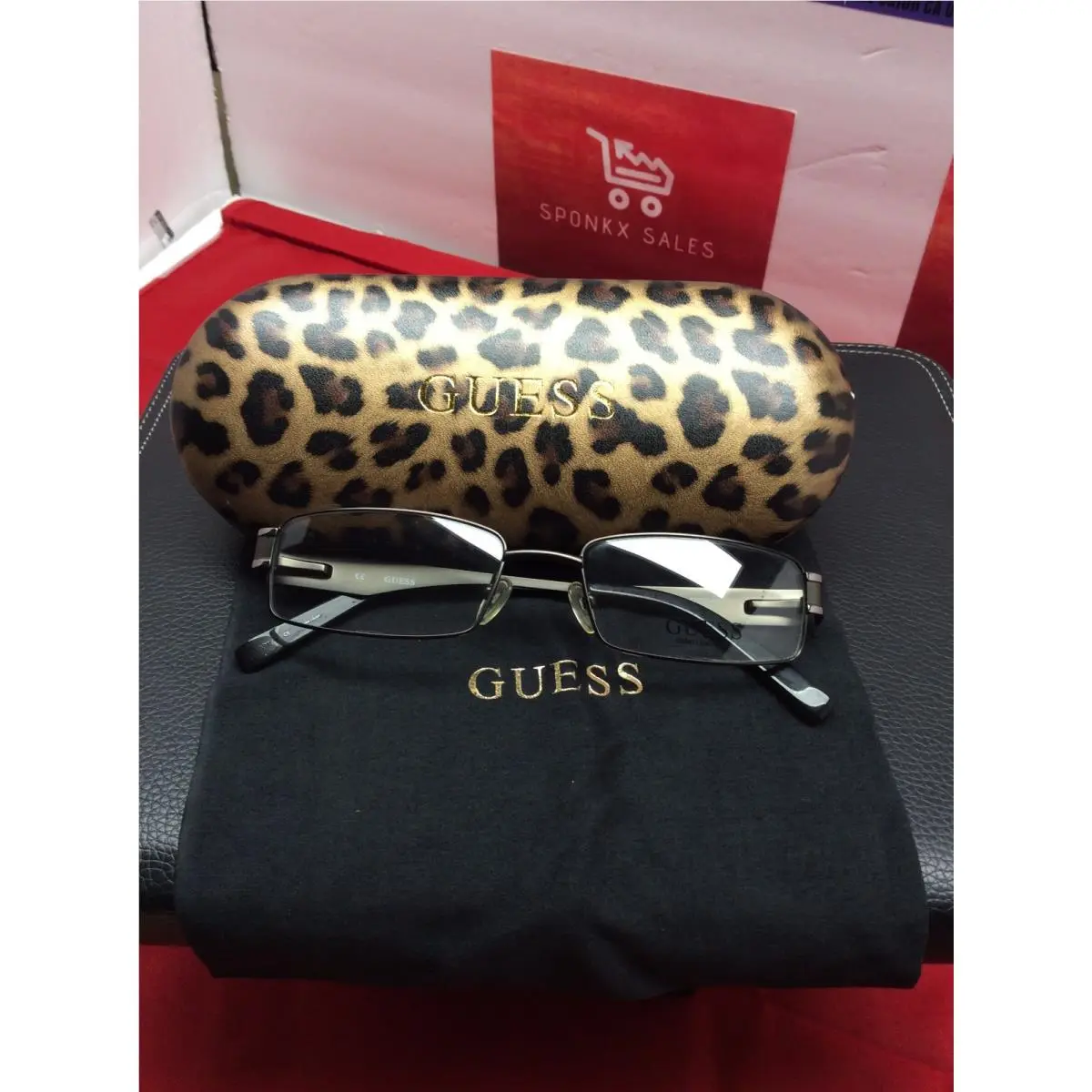 Guess GU 1719 OL Men Frame Glasses with Case and Cloth 52 17 140MM