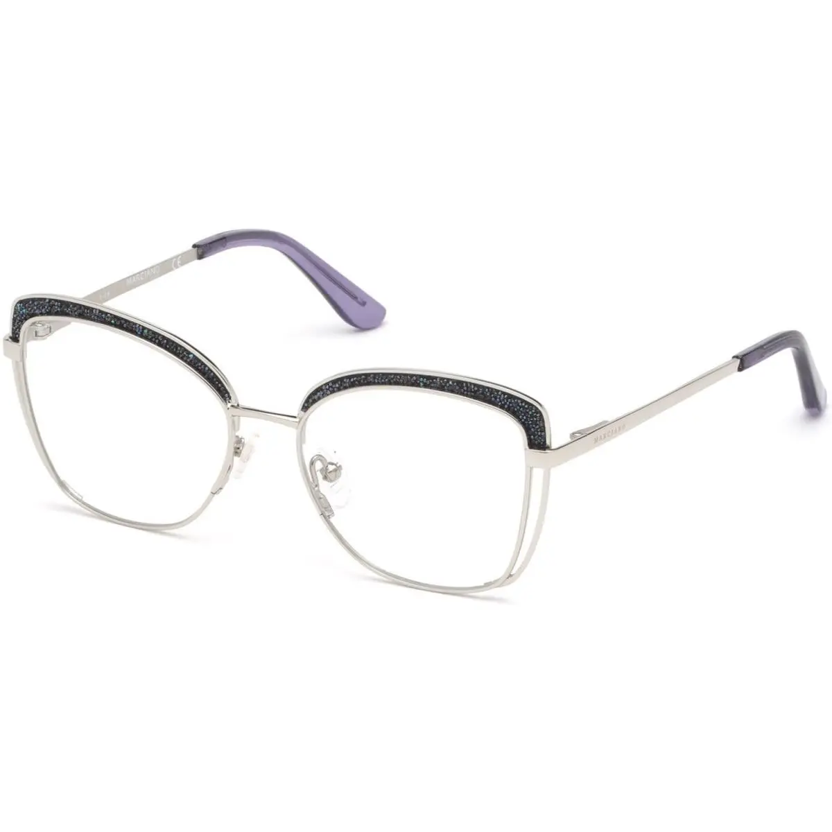 Guess By Marciano GM 0344 Shiny Light Nickeltin 010 Size 52 Eyeglasses
