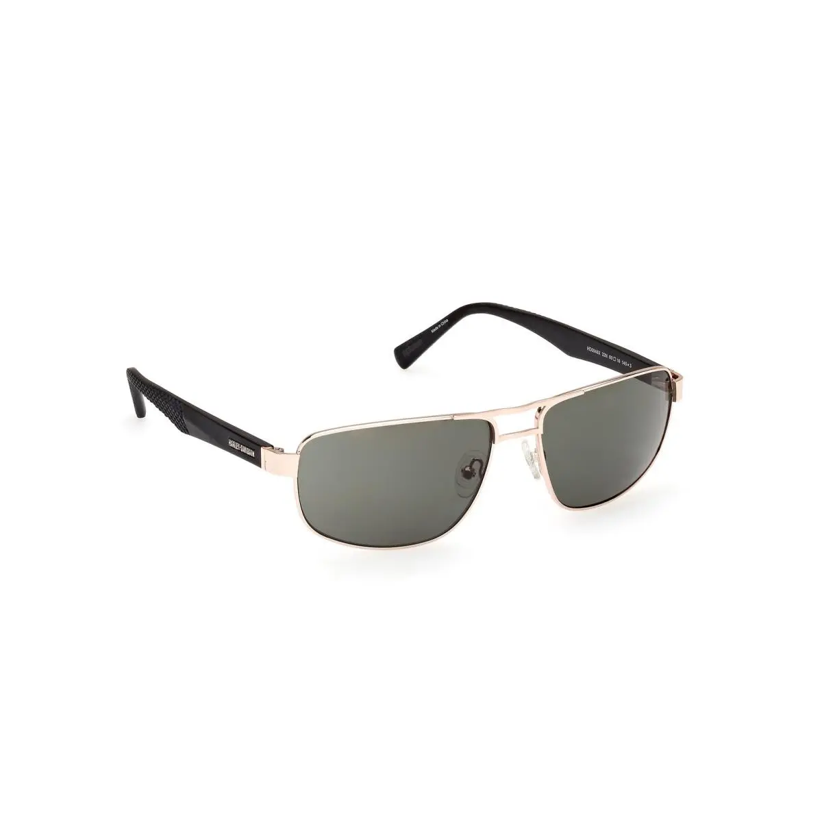 Harley Davidson HD0946X 32N Metal Gold Green 60 mm Men`s Sunglasses