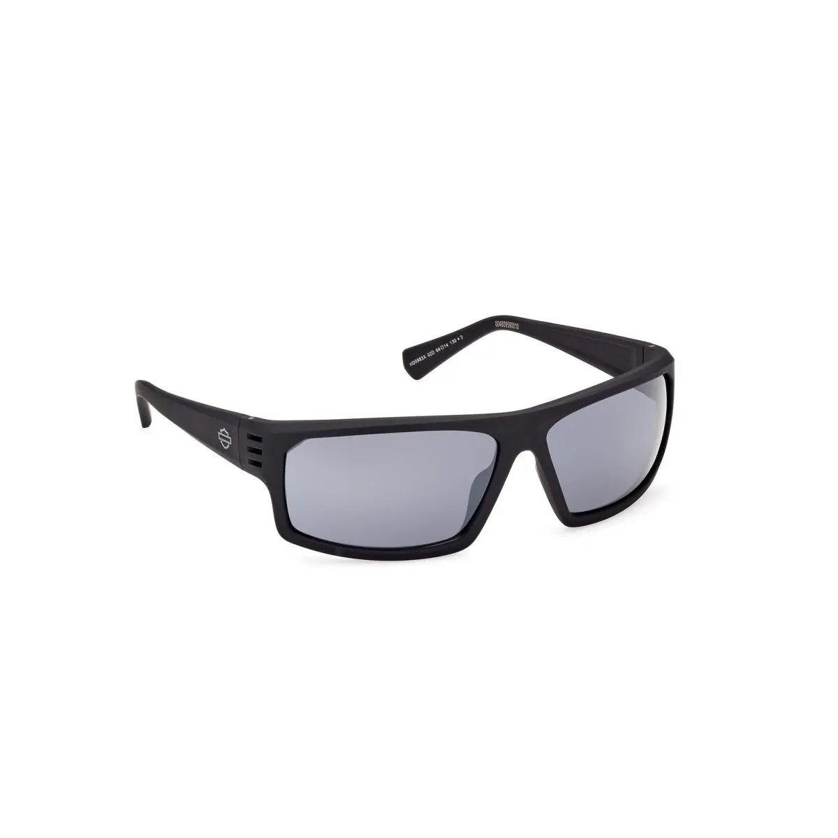 HD0983X 02D Matte Black Smoke Polarized 64 mm Men`s Sunglasses by Harley Davidson