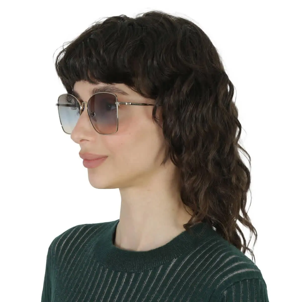 Longchamp Blue Grey Gradient1 Butterfly Sunglasses LO117S 714 60 LO117S 714 60