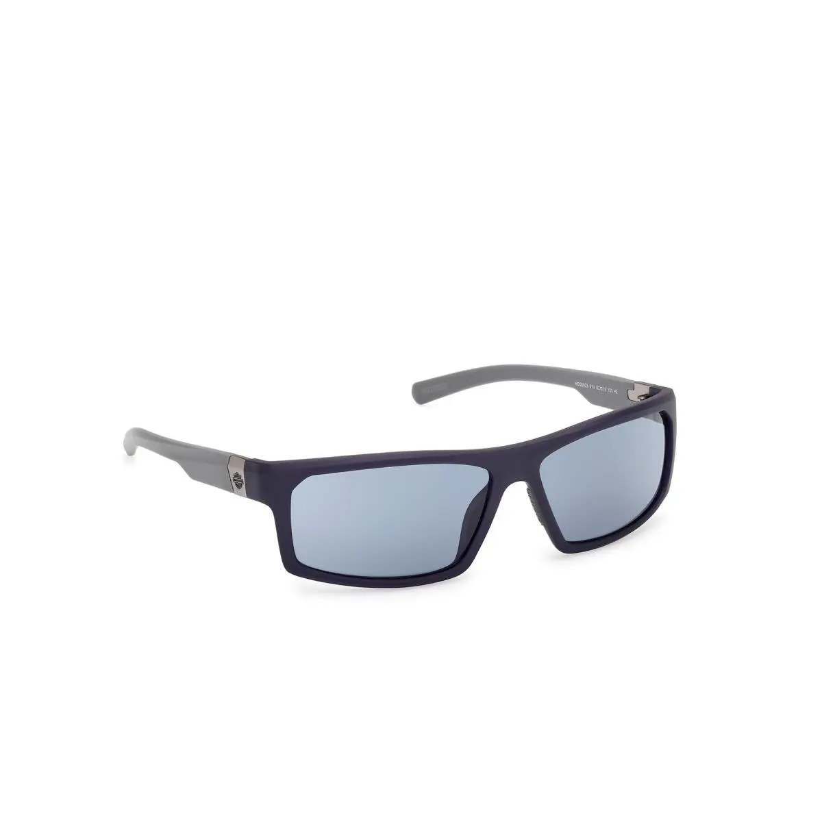 HD00023 91V Injected Matte Blue Blue 62 mm Men`s Sunglasses by Harley Davidson
