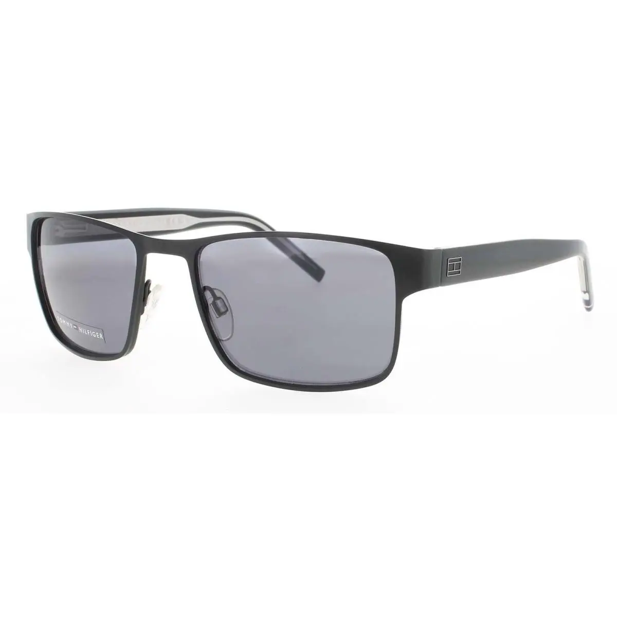 Men`s Sunglasses Matte Black Metal Frame TH 1974/S-003/IR by Tommy Hilfiger
