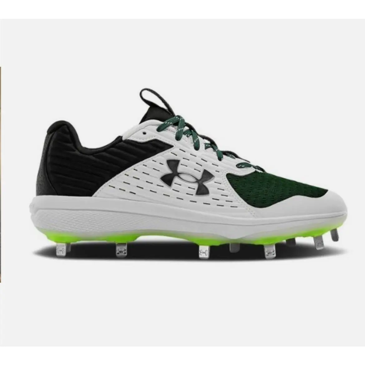 Under Armour Yard Mt Black Green 3022999 102 Mens Size 9.5 Baseball Cleats