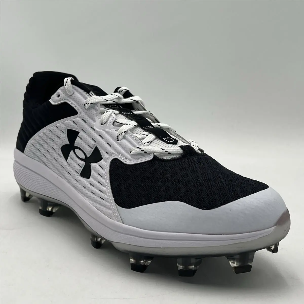 Under Armour Yard Mt Black White 3023439 001 Mens Size 12 Baseball Shoes