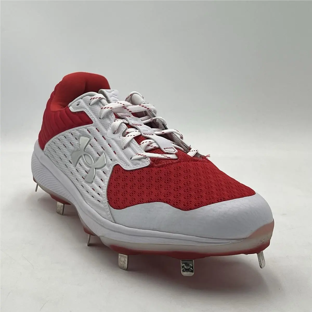 Under Armour Yard Low Red White 3022999 600 Mens Size 15 Baseball Shoes