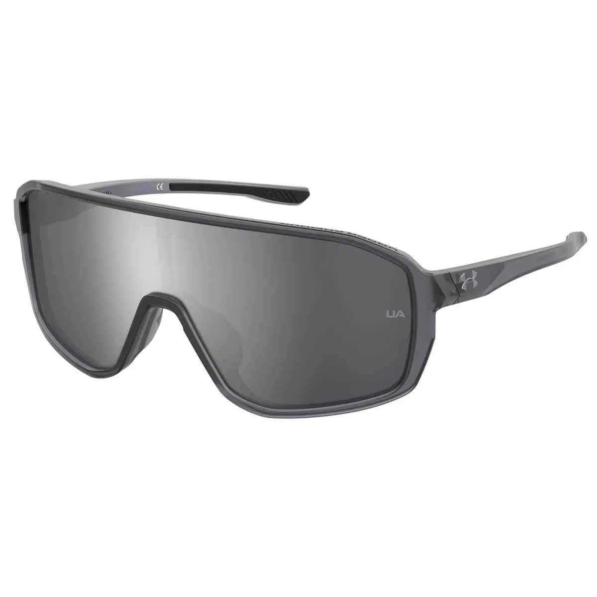 Under Armour 99Mm Matte Transparent Gray Sunglasses with Hard Case and Cloth