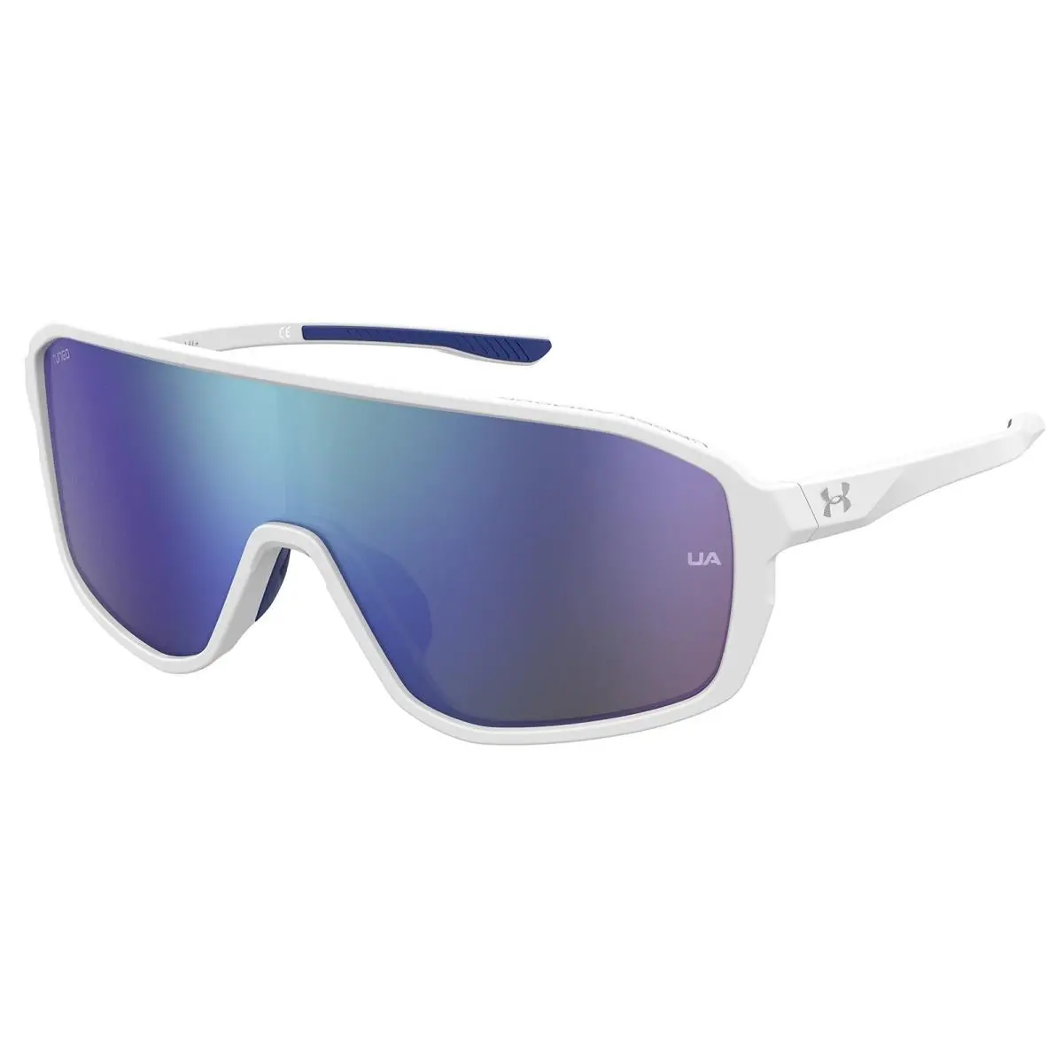 Matte White Sport Sunglasses For Men with Tr90 Frame and Storage Case by Under Armour