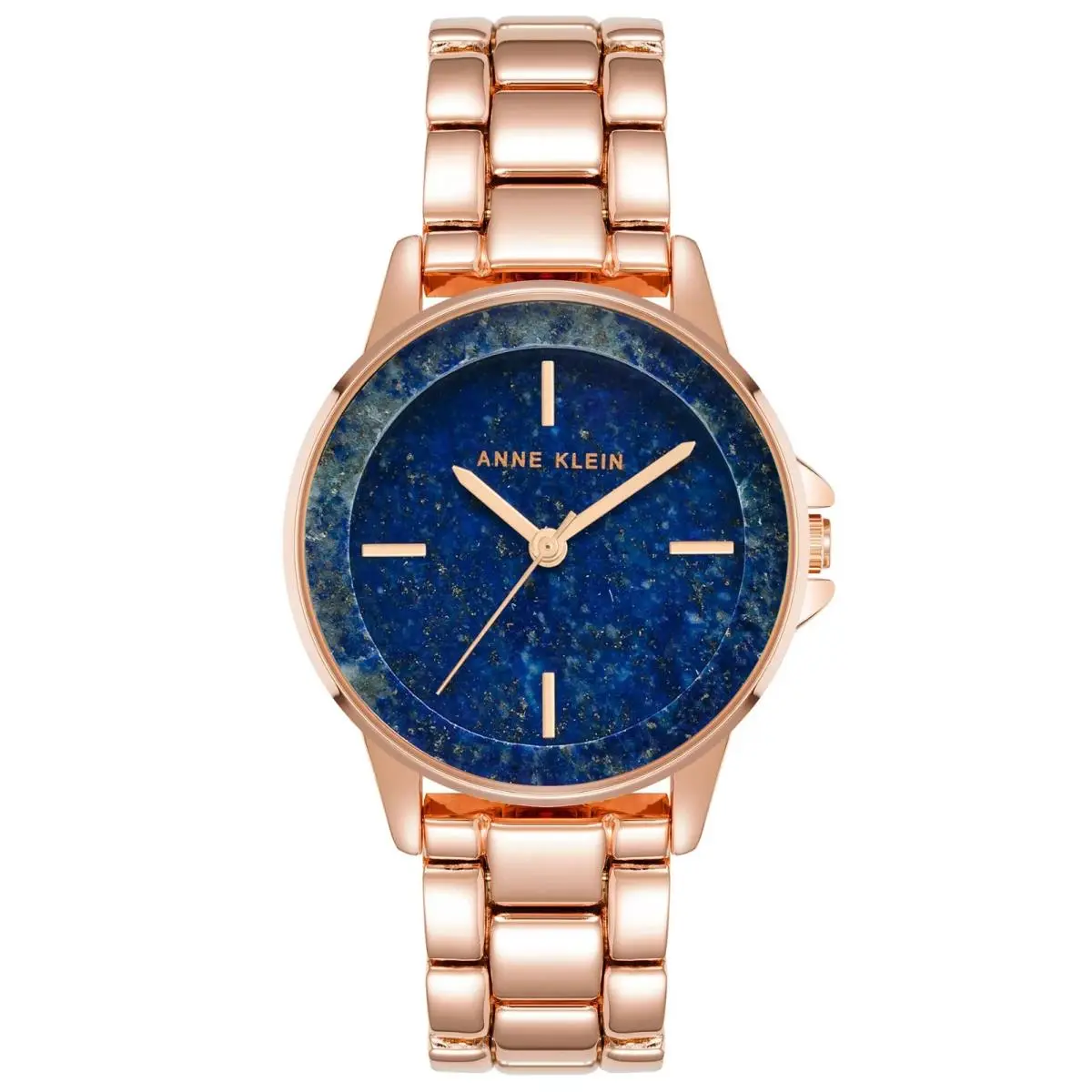 Anne Klein Women’s Rose Gold-tone Quartz Watch Blue Dial 30mm AK-4132BLRG