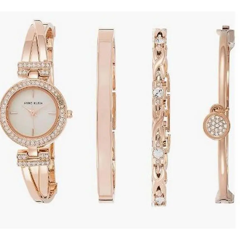 Anne Klein Women`s Premium Bangle Watch Bracelet Set AK/2238