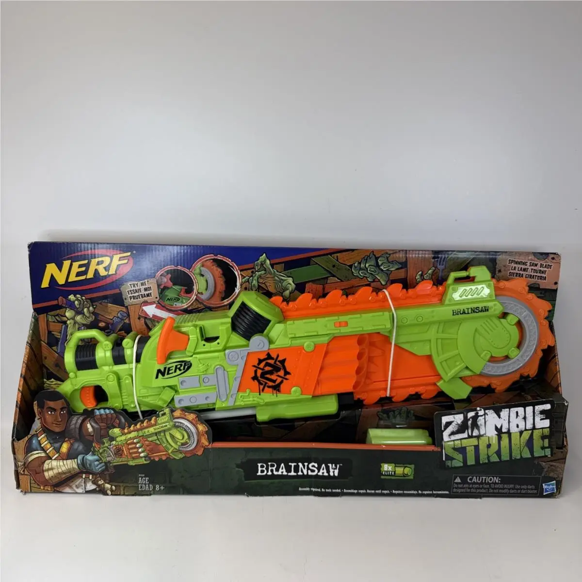 Nerf N-strike Zombie Strike Brain Saw Blaster Chainsaw Brainsaw Rare