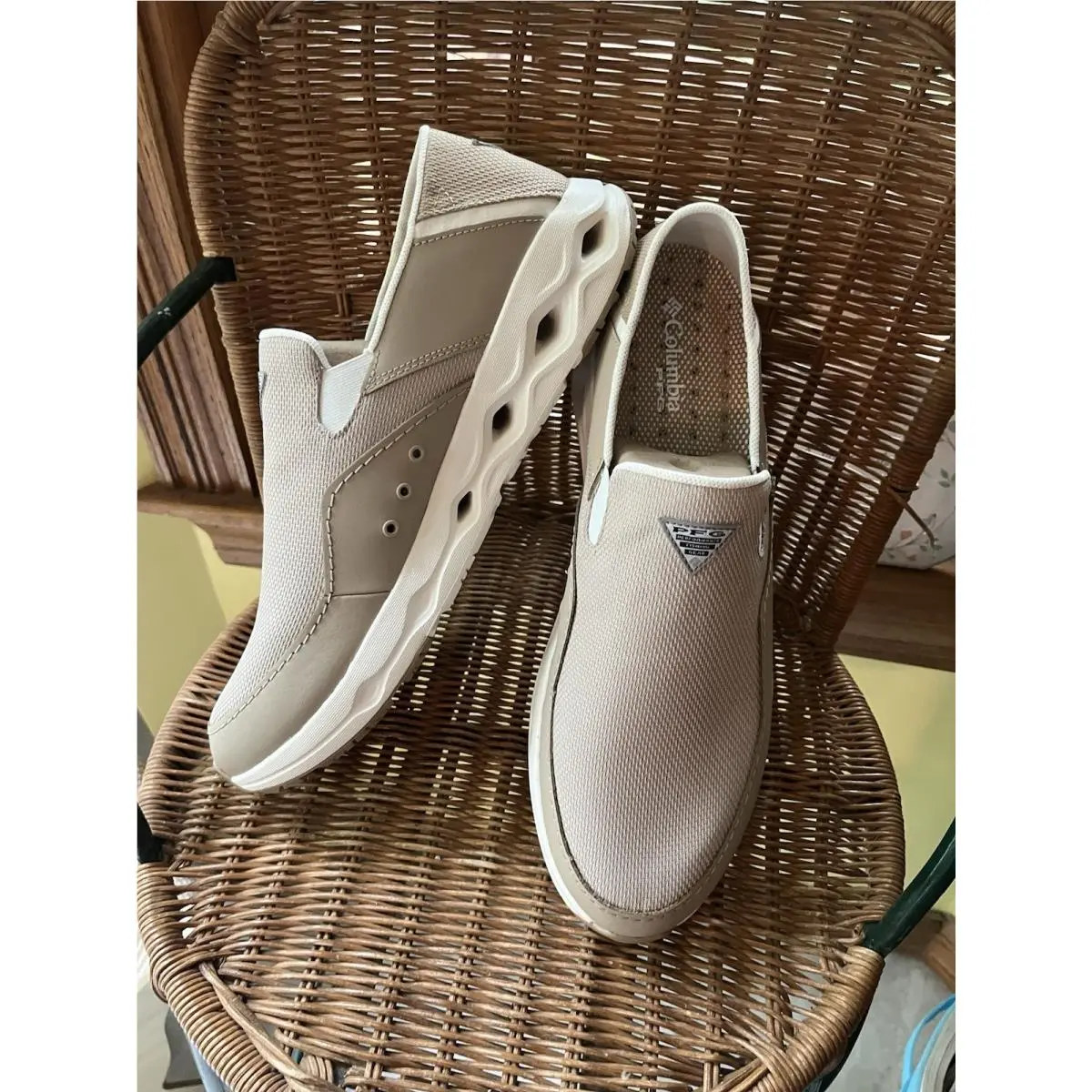 Columbia shoes - BAHAMA X SLIP ON - BAHAMA SLIP - Beige 0