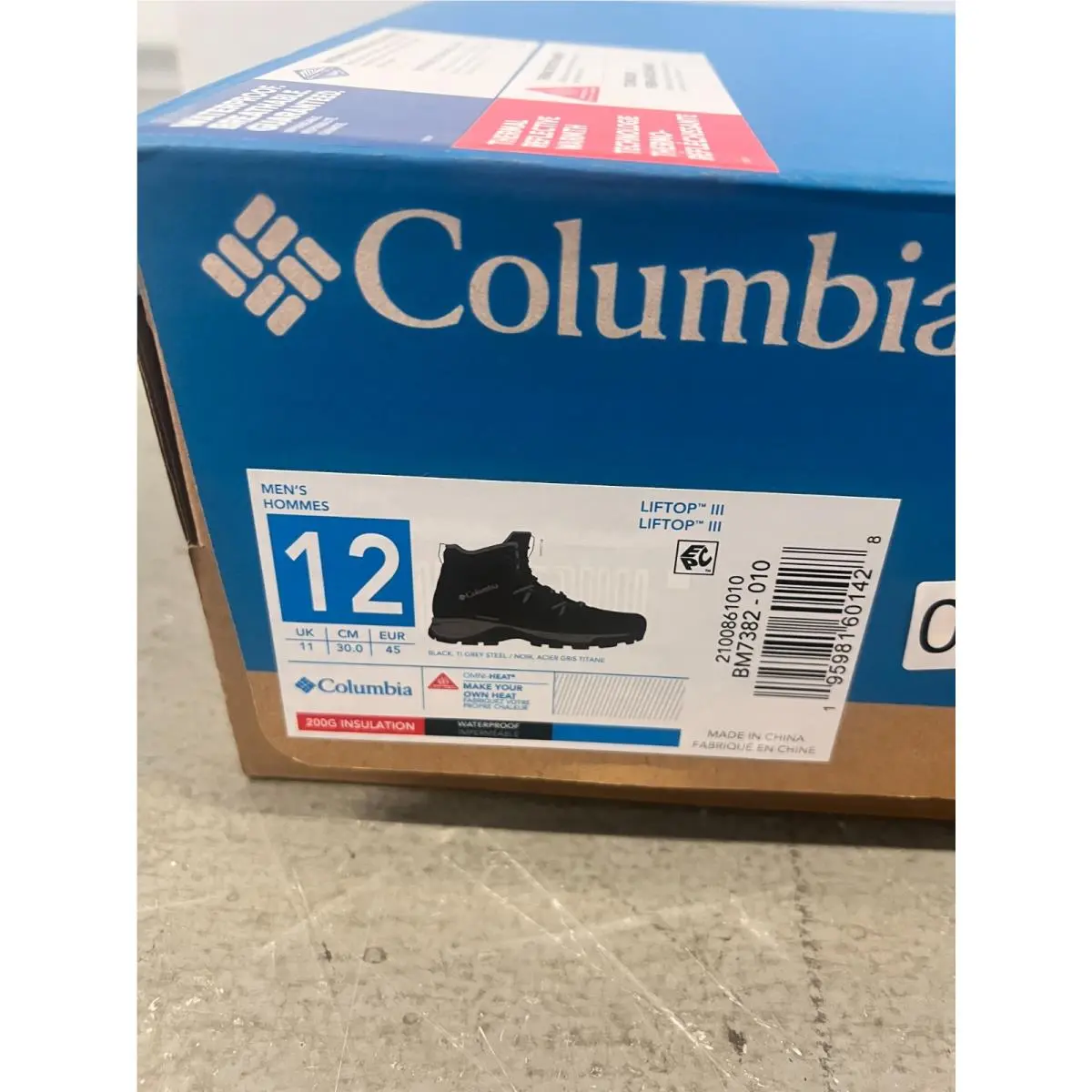 Columbia shoes - Columbia Liftop III 2100861-010 - Liftop III - 2100861-010 - Black (UPC: 195981601428) 12