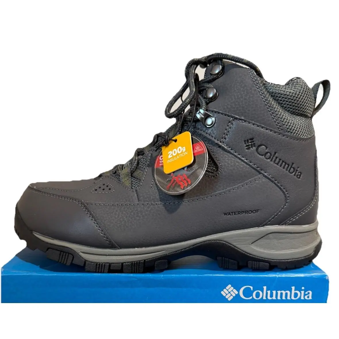 Columbia Liftop 3 Men`s Waterproof Boots Dark Gray B10838-089 Mens Size 8 Wide