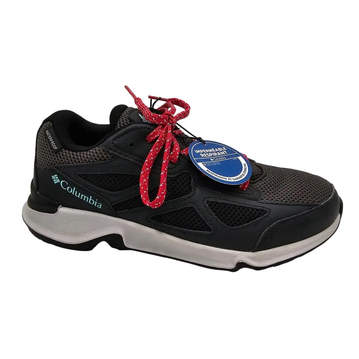 Columbia Vitesse Fasttrack Hiking Shoes Black Waterproof Sneakers Women`s 6.5