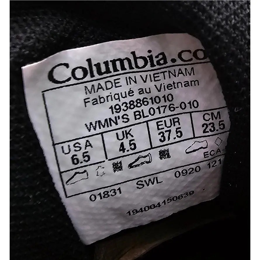 Columbia shoes - BL0176010 - BL0176-010 - Black 6