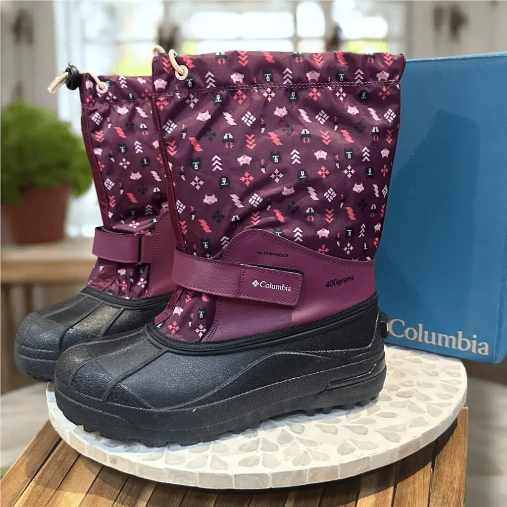 Columbia shoes - Columbia Powderbug Forty Print Boot - Purple, Exterior: Purple 0