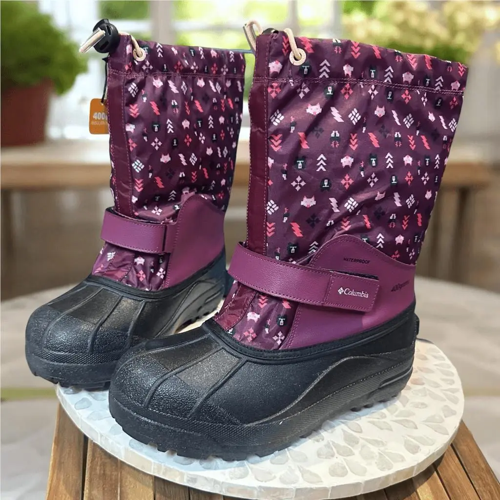 Columbia shoes - Columbia Powderbug Forty Print Boot - Purple, Exterior: Purple 1