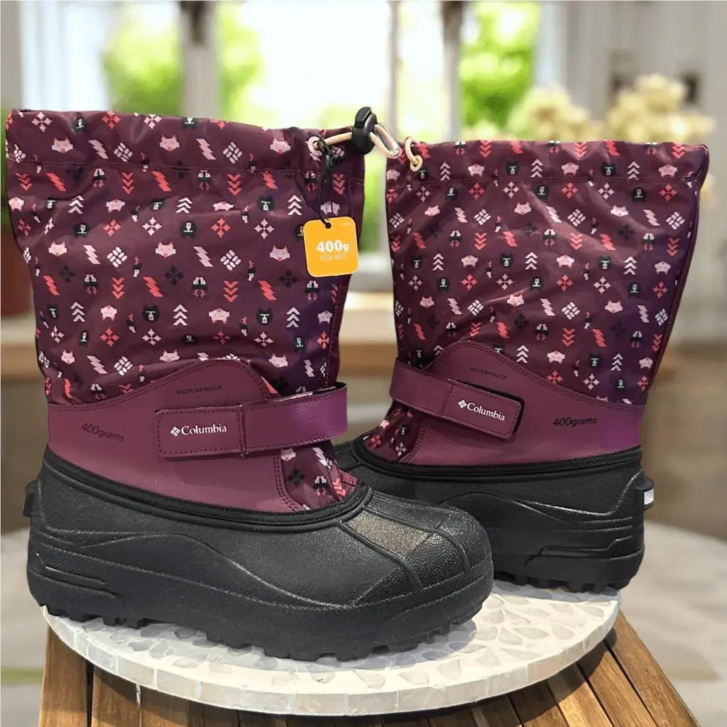 Columbia shoes - Columbia Powderbug Forty Print Boot - Purple, Exterior: Purple 3