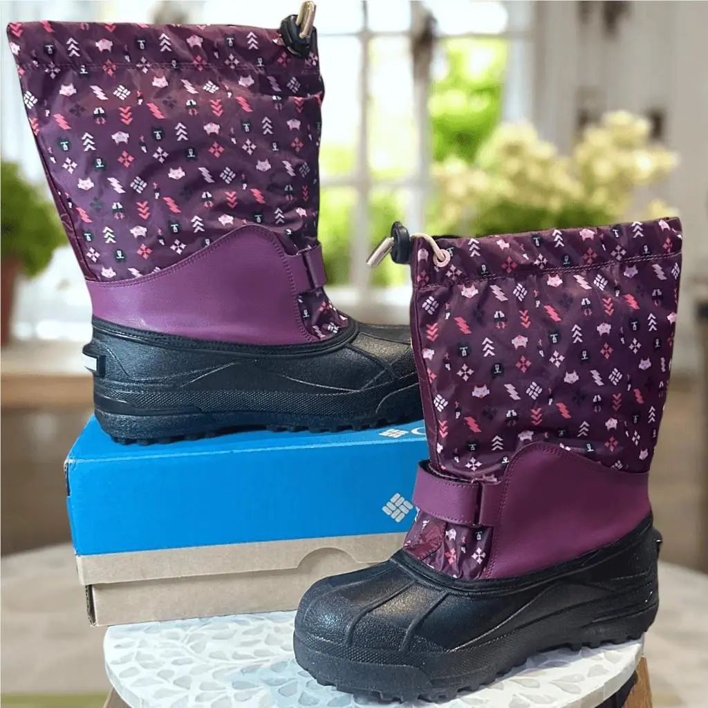 Columbia shoes - Columbia Powderbug Forty Print Boot - Purple, Exterior: Purple 6
