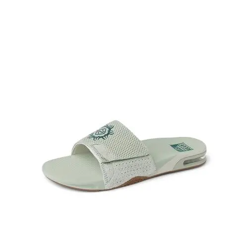 Fanning Slide Men`s Bottle Opener Sandal Arch Support Durable Sage Sun by Reef