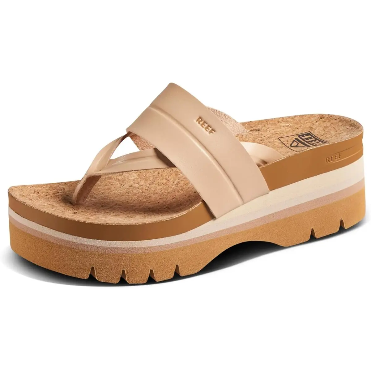 Reef Women`s Vista Higher Savanah Platform Sandals - Seashell