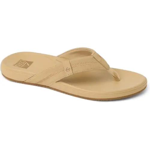 Man Reef Cushion Phantom Arch Support Flip Flop Sandal CJ9052 Tobacco