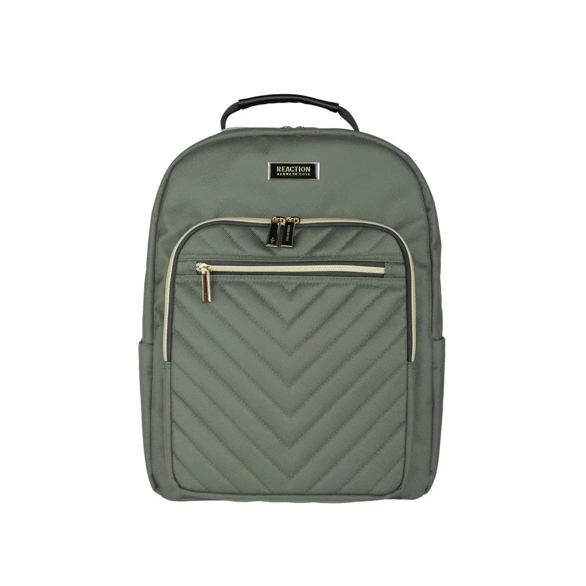 Kenneth Cole Women`s Chelsea Chevron 15 Laptop and Backpack Olive