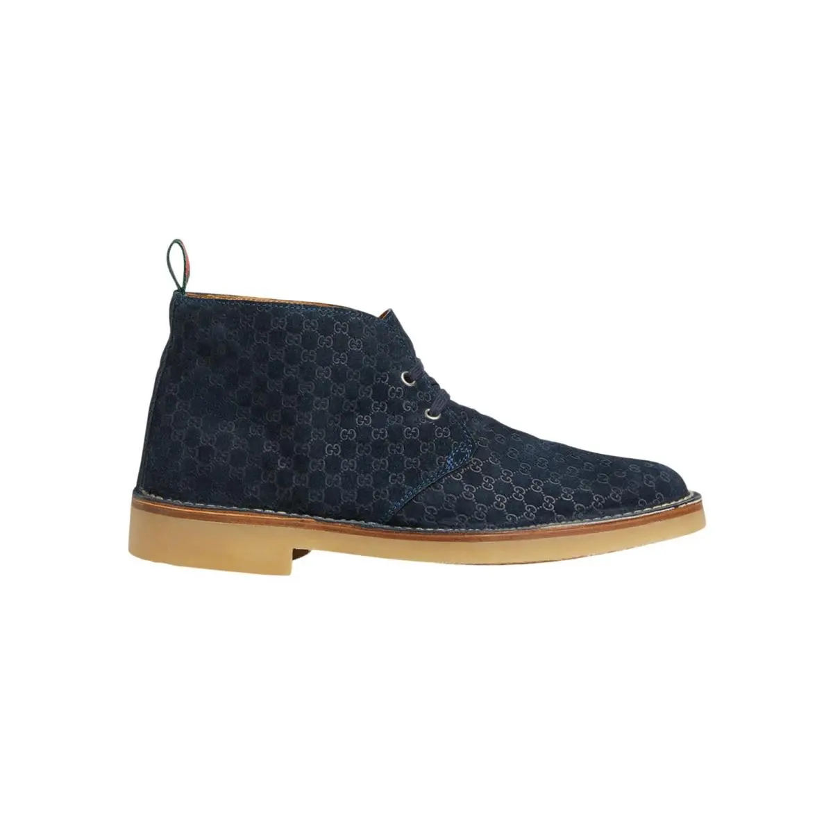New Moreau Men`s  Moreau GG Monogram Suede Ankle Boots 831283 by Gucci