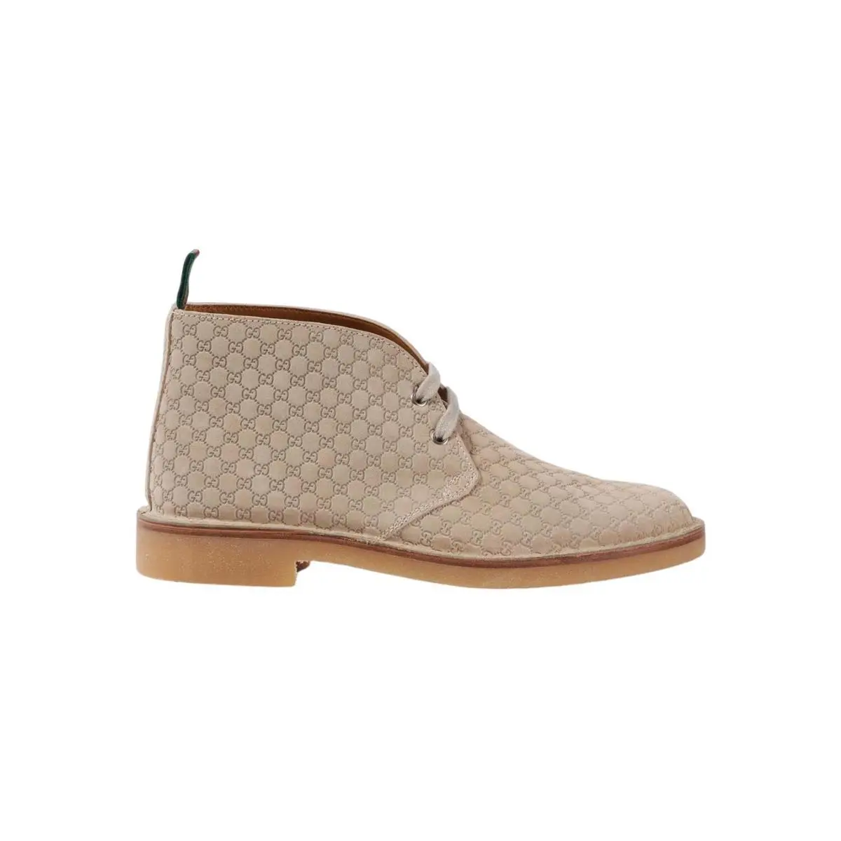Gucci New Moreau Men`s Gucci Moreau GG Monogram Suede Ankle Boots 831283