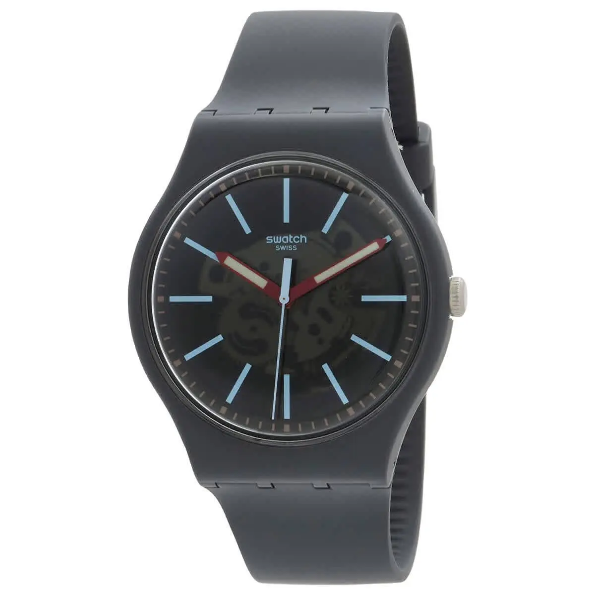 Swatch Cobblestone Street Quartz Grey Dial Watch SO29A101