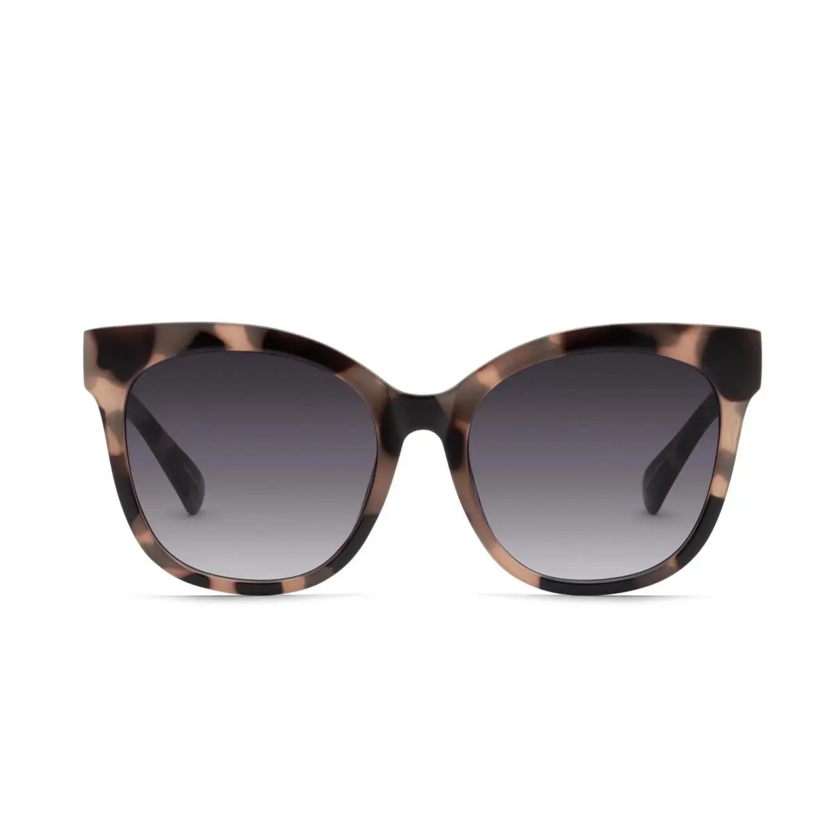 Quay It`s My Way Women Cat Eye Designer Sunglasses Milky Tortoise Smoke Gradient