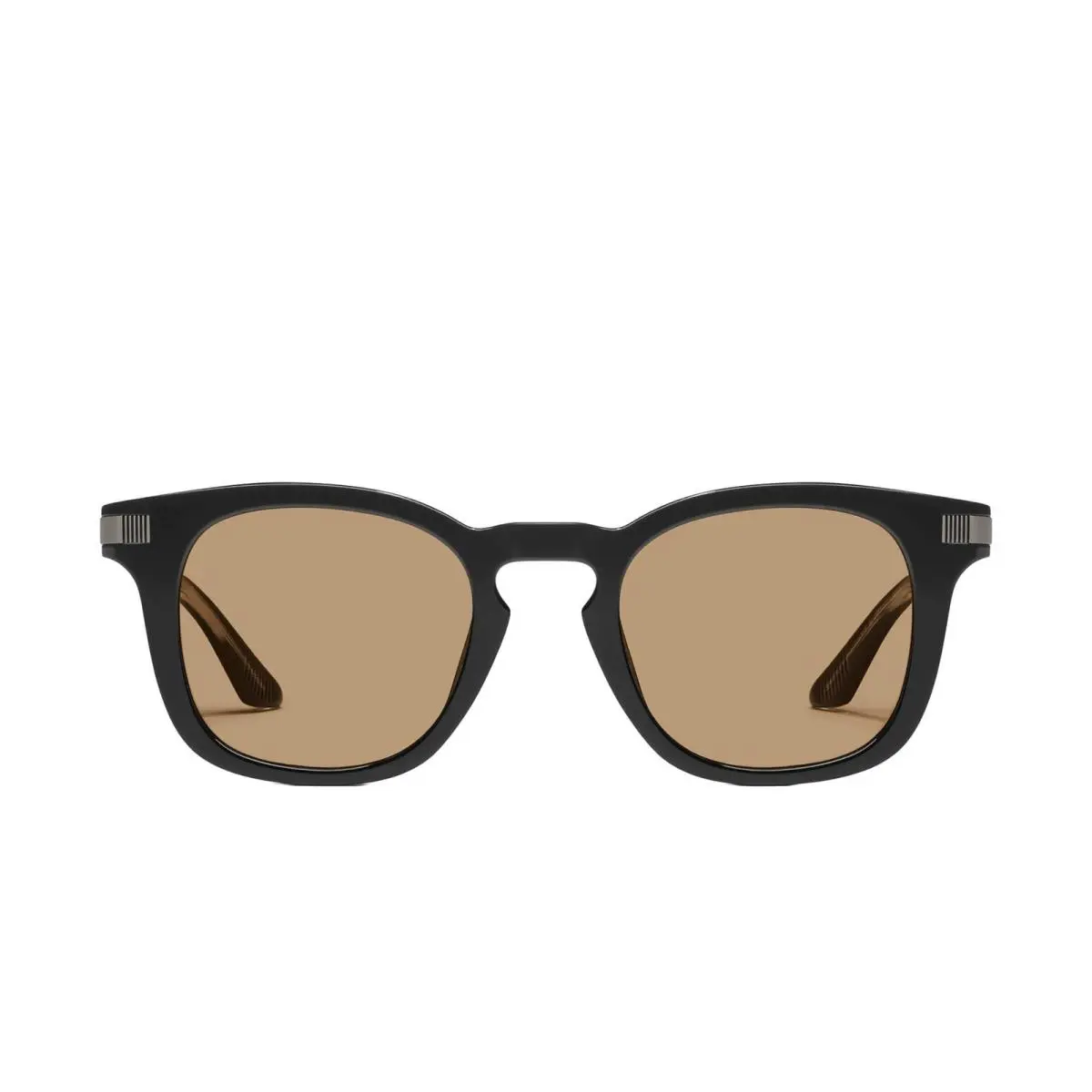 Quay - Men`s Sunglasses Round Lenses with UV Protection Weekender Black/tan
