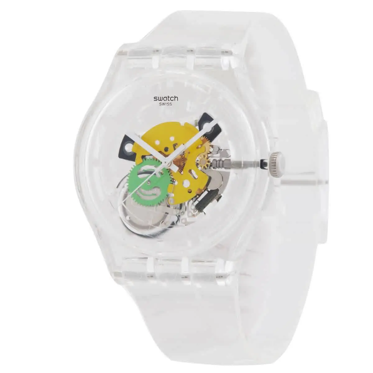 Swatch Random Ghost Quartz Transparent Unisex Watch SO29K104-S06