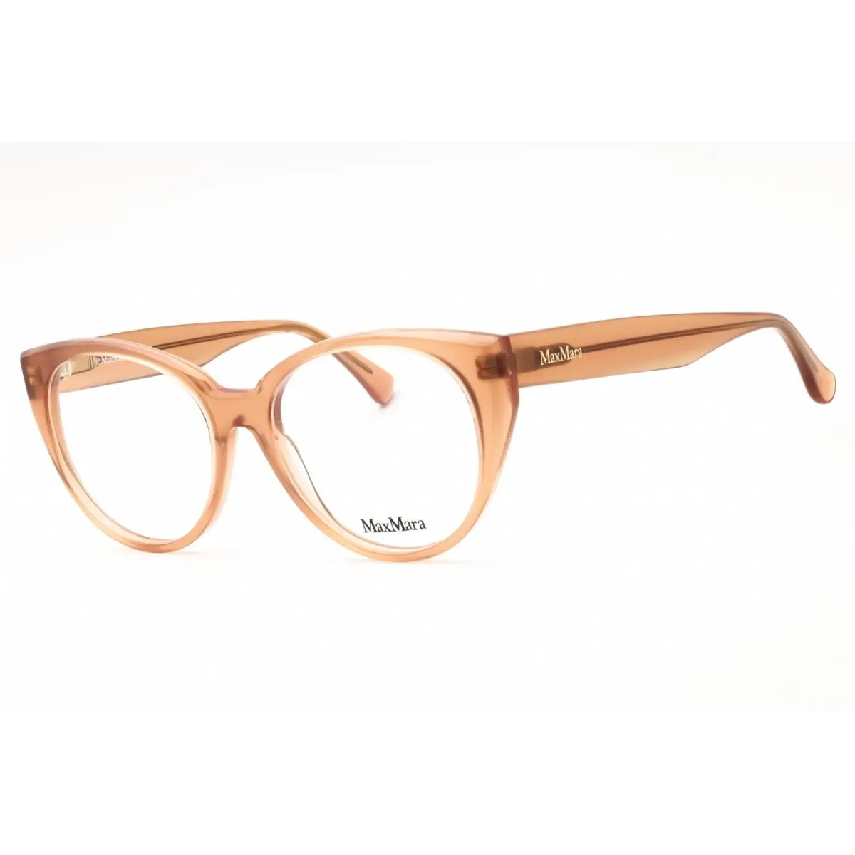 Max Mara MM5161 045 Eyeglasses Shiny Light Brown Frame 53mm