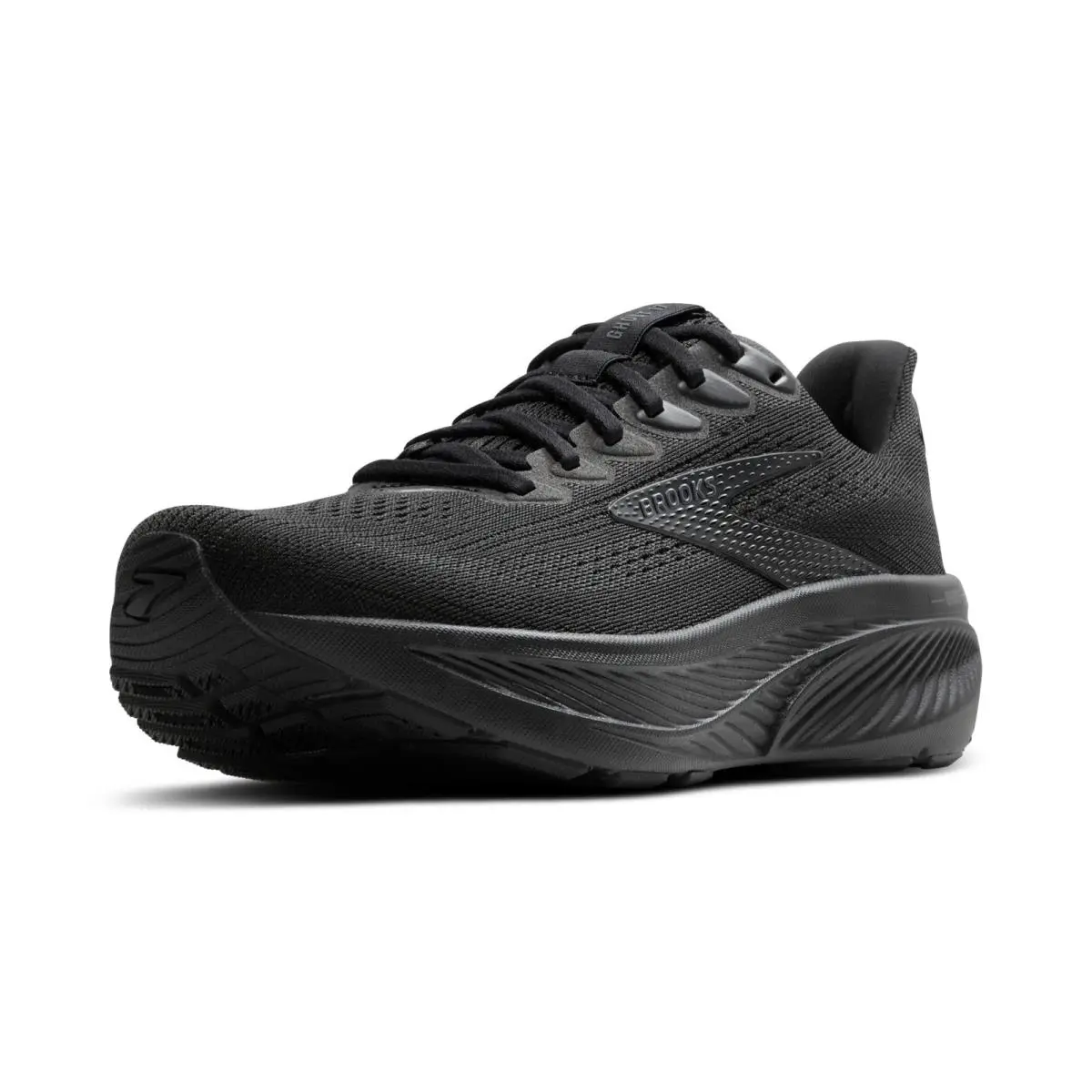 Brooks Womens Ghost 17 Neutral Running Shoe - Black/black/ebony - 8 Medium - Black/Black/Ebony