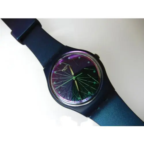 Dreaming OF Gemstones Gorgeous Green/blue/purple Swatch w Silicone Strap-nib